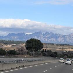Die Montserrat Berge bei Barcelona