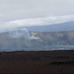Le kilauea fume