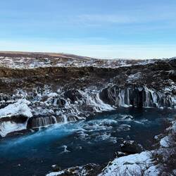 Lavawasserfall Hraunfossar