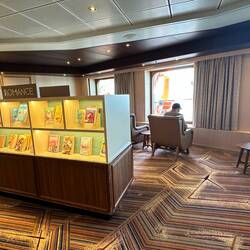 We found comfy chairs with a view, and drinks, at The Library