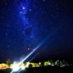 Bei Nacht ist auch hier der Sternenhimmel wunderschön