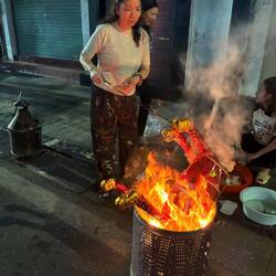 Offerings for ancestors - Year of horse if look closely