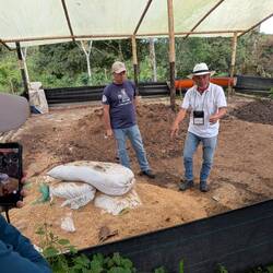 Future mulch: husks, skins, used grounds from local cafes