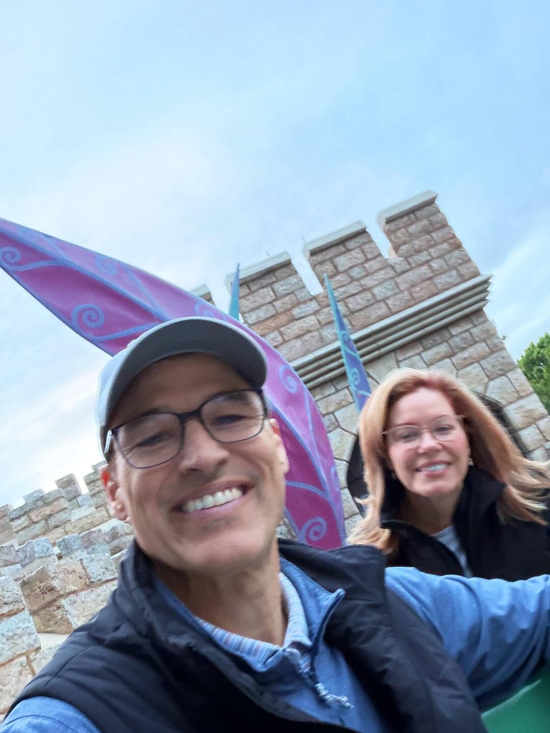 Denise wouldn't sit with me on the Alice ride :(