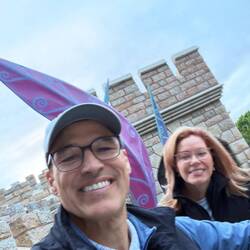 Denise wouldn't sit with me on the Alice ride :(