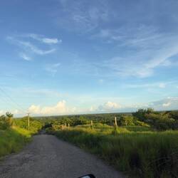 A viewpoint at Sam's village in the foothills above Nadi.