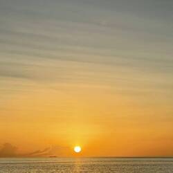 Auch hier ein toller Sonnenuntergang am Abend