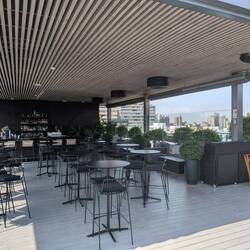 This is a bar on the roof of the hotel