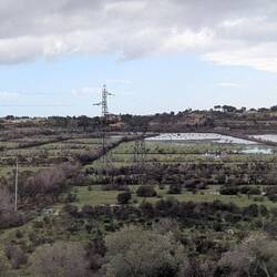 Hat viel geregnet, die Felder stehen unter Wasser
