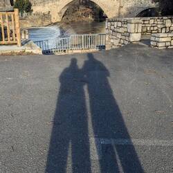 Spaziergang zum Fluss Lot