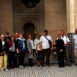 Our group at the madrasa