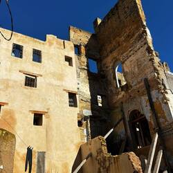 There is a plan to restore more of the buildings