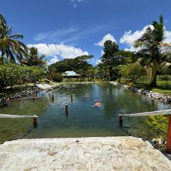 Once clean of the mud, I lolled around in the second pool.