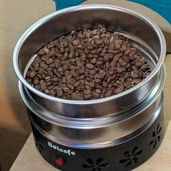 Finally -- medium roast beans. Now the cool for 24 hrs before grinding