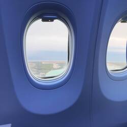 view of Kiritimati from my aisle seat.