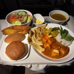 My Indian Thali supper on FJ822.