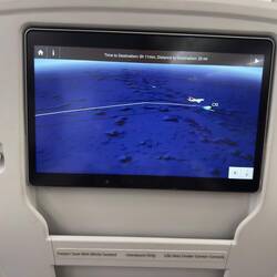 The airshow as FJ822 approached Christmas Island.