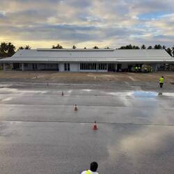 The terminal at Cassidy International Airport.