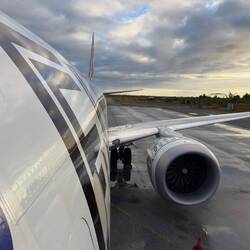 DQ-FAF on the ground at Cassidy International Airport.