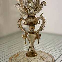 Glass manufactured in the Venetian style (17th century) ... Museo Davia Bargellini — Bologna, Italy.