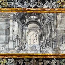 Scagliola altar frontal (stucco treated to look like marble inlay) ... Museo Davia Bargellini.