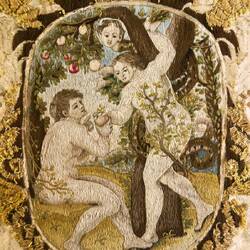 Embroidery on a religious vestment ... Museo Davia Bargellini — Bologna, Italy.