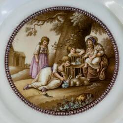 Porcelain plate manufactured in Berlin (19th century) ... Museo Davia Bargellini — Bologna, Italy.