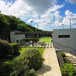 Private outdoor seating area