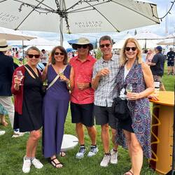 Hanging with the beautiful people at the food festival