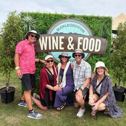 Brian, me , Stef, Mark, Cyndee at Marlborough Wine & Food Festival