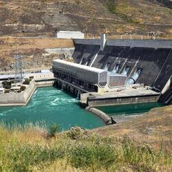 One of several dams in the area.