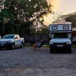 Übernachtungsplatz bei der Ford Werkstatt
