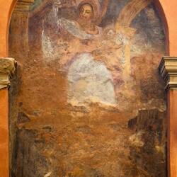 Another mural on the exterior of a building we pass — Bologna, Italy.