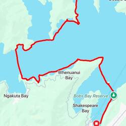 10 mile kayak around Queen Charlotte Track back to Picton