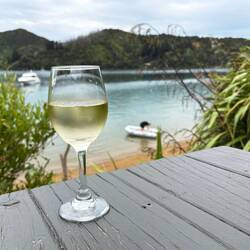 Well earned Pinot Gris at the end of a long day