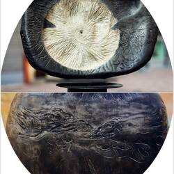 "Big Wide Eye" by Pietra Serena/Guy Lydster ... near Palazzo d'Accursio — Bologna, Italy.