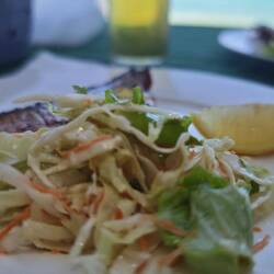 BBQ ist muss... Es gibt als Vorspeise Thunfisch