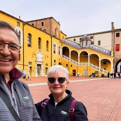 Piazza del Municipio — Ferrara, Italy.