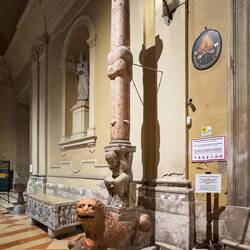 Foyer of the Cathedral of San Giorgio — Ferrara, Italy.