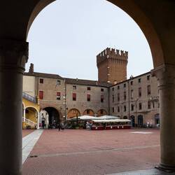 Piazza del Municipio — Ferrara, Italy.