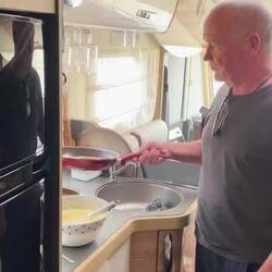 ..am nächsten Tag regnet es immer wieder mal,aber egal uns fehlt es an nichts..👍🏻😍