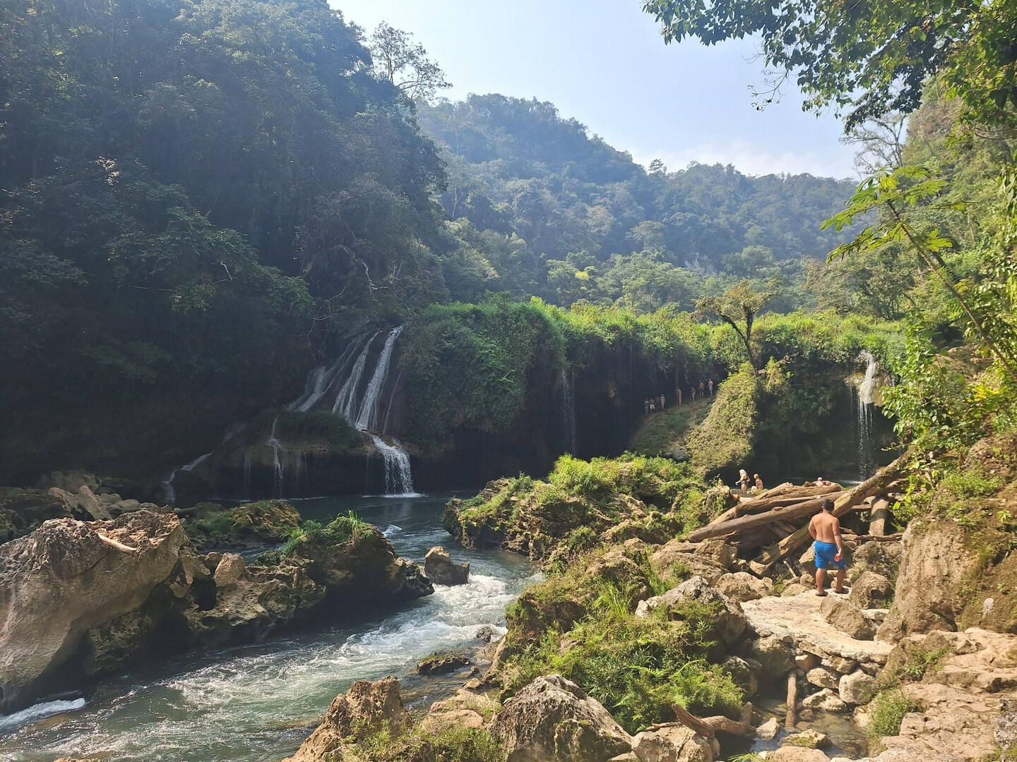 Waterfalls, where the surface river rejoins the underground river