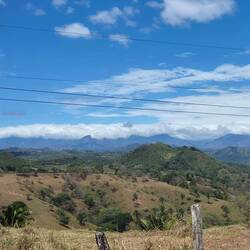 Blick zu Panamas zentralen Bergen