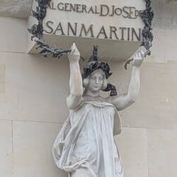 On top of her head was supposed to be a llama (flame), but instead it is a llama (animal)