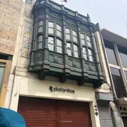 An example of a box style balcony