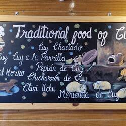 Menu im Restaurant Mr Cuy