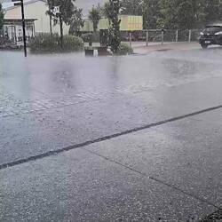 Then the skies opened for 20 mins.