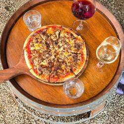 Biking makes you hungry and thirsty! Lamb meat was delicious!