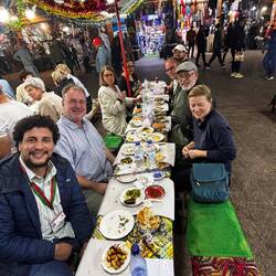 Our tour leader front left and our travel companions