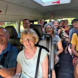 auf der lustigen Rückfahrt